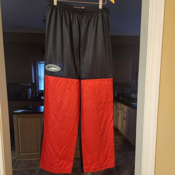 Black Biscuit black and red men's hockey pants - Picture 1 of 10